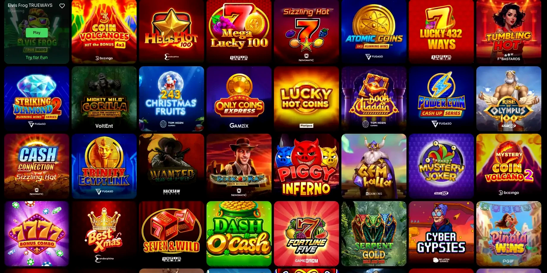Goatspins Casino Spielübersicht